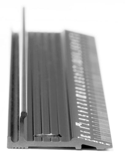 DAHLE 10683 fém vonalzó, 30 cm, fekete eloxált alumínium