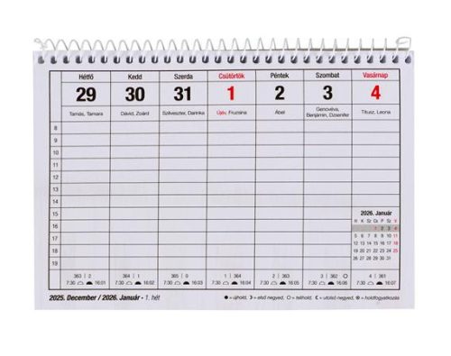 Naptár, asztali, 23TA, Standard (2026 évi)