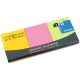 Öntapadós jegyzettömb Info Notes 40x50 mm 3x100 lapos neon mix (5653-43-pk-3)