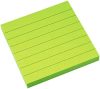 Öntapadós jegyzettömb Info Notes vonalas 75x75 mm 80 lapos neon zöld (5654-33-L)