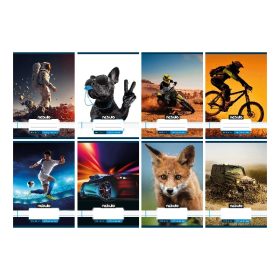   Füzet vonalas Nebulo A/5 32 lapos 12-32 3. osztályos Vagány minták