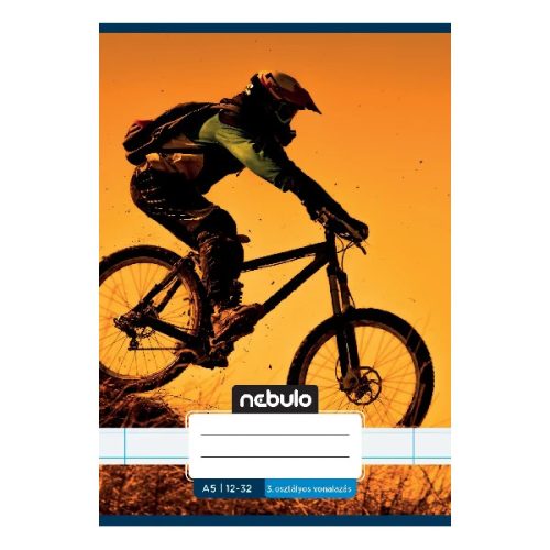 Füzet vonalas Nebulo A/5 32 lapos 12-32 3. osztályos Vagány minták