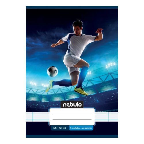 Füzet vonalas Nebulo A/5 32 lapos 12-32 3. osztályos Vagány minták