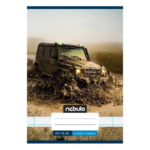Füzet vonalas Nebulo A/5 32 lapos 12-32 3. osztályos Vagány minták