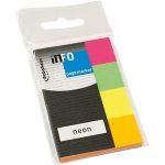   Oldaljelölő papír Info Notes 20x50mm 4x50 lapos neon vegyes színek (5670-89)
