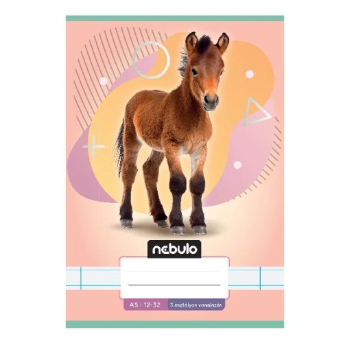 Füzet vonalas Nebulo A/5 32 lapos 12-32 3. osztályos Állatok