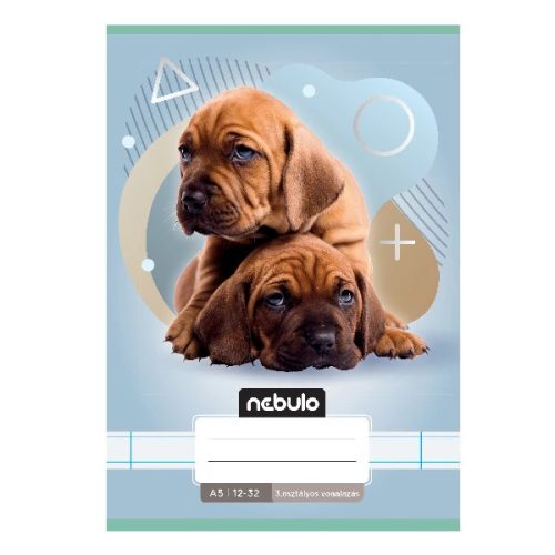 Füzet vonalas Nebulo A/5 32 lapos 12-32 3. osztályos Állatok