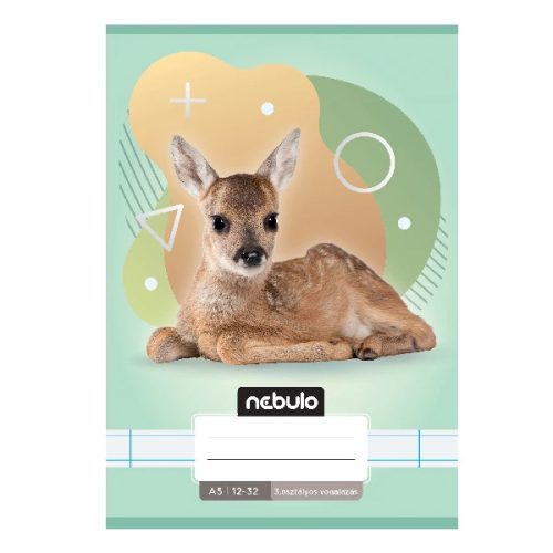 Füzet vonalas Nebulo A/5 32 lapos 12-32 3. osztályos Állatok