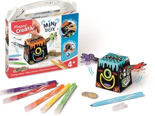 Pénzpersely készítő kreatív készségfejlesztő készlet, színezhető, MAPED CREATIV, Mini Box