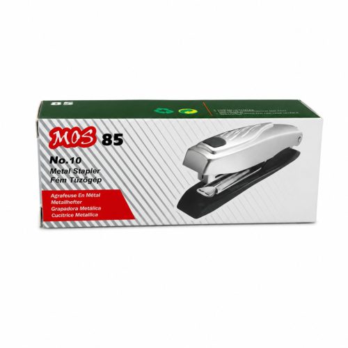 MOS 85 teljes fém tűzőgép No.10 kapcsokhoz, 16 lapos, ezüst
