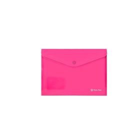 Irattartó tasak, A5, PP, patentos, Panta Plast, neon pink