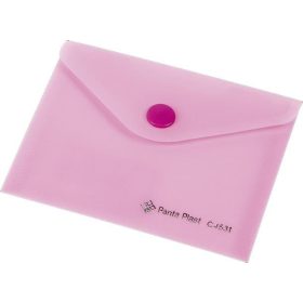   Irattartó tasak, A6, PP, patentos, Panta Plast, pasztell rózsaszín