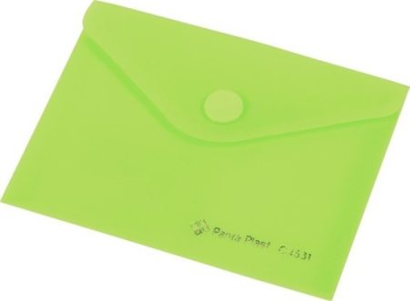 Irattartó tasak, A7, PP, patentos, Panta Plast, pasztell zöld 