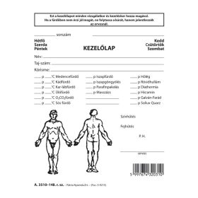Reuma kezelőlap 118x150 mm A.3510-148