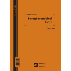   Betegberendelési könyv 56 lapos füzet 165x230 mm A.3510-166