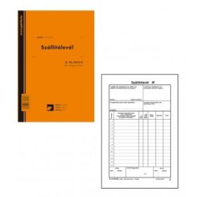   Szállítólevél 25x6 lapos tömb A/5 álló B.10-70/V/S PÁTRIA