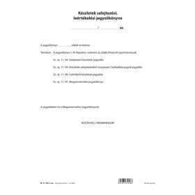  Készletek selejtezési leértékelési jegyzőkönyve A/4 álló B.11-93