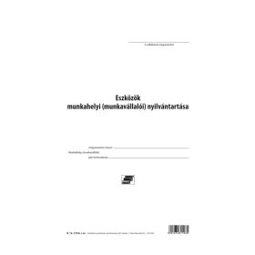   Eszközök munkahelyi nyilvántartása 261 tételes A/4 álló B.12-174/A