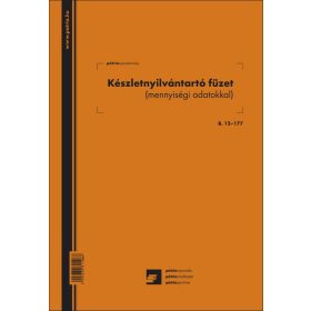   Készletnyilvántartó füzet 26 lapos A/4 álló B.12-177 B.12-177