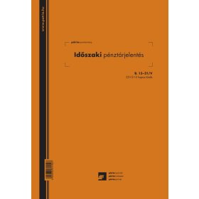   Időszaki pénztárjelentés 25x2+2 lapos tömb A/4 álló B.13-21/V