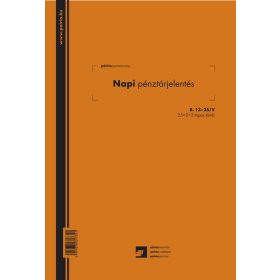   Napi pénztárjelentés 25x2+2 lapos tömb A/4 álló B.13-25/V