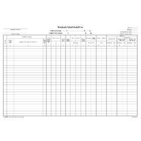   Készletek leltárfelvételi íve szabadlap A/3 fekvő B.14-20/A