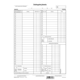 Áruforgalmi jelentés 50x3 lapos tömb A/4 álló B.22-19