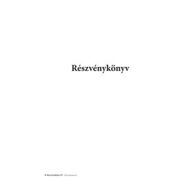 Részvénykönyv A/4 álló