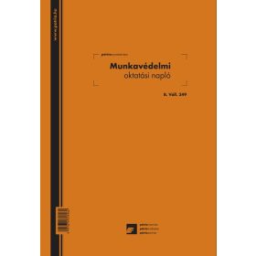   Munkavédelmi oktatási napló 24 lapos füzet A/4 álló B.VALL.349