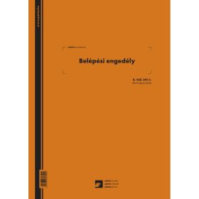   Belépési engedély 50x2 lapos tömb 250x350 mm B.VALL.341/I