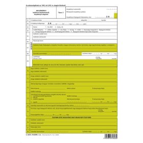   Jegyzőkönyv haláleset bejelentéséről 2 lapos garnitúra A/3 fekvő C.0243-70/2021