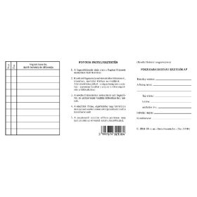 Fogszabályozási kezelőlap 210x100 mm C.3304-30