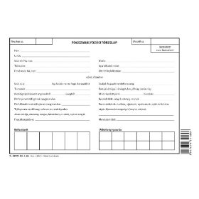 Fogszabályozási törzslap tasak 200x150 mm C.3304-32