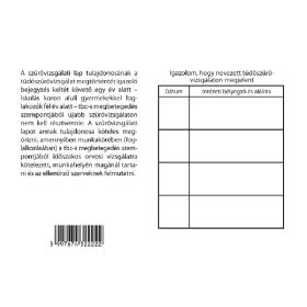 Szűrővizsgálati lap A/6 fekvő C.3321-69