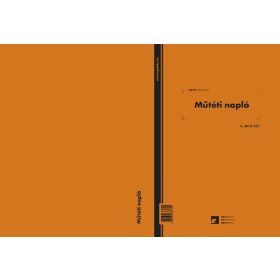 Műtéti napló 100 lapos könyv A/4 álló  C.3410-237