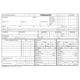Törzskarton szabadlap A/5 fekvő C.3410-4