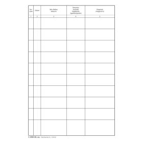 Betegnapló 100 lapos könyv 205x295 mm C.3420-20