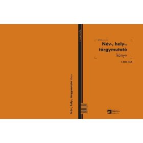   Név, hely, tárgymutató 100 lapos könyv A/4 álló C.5230-167/A