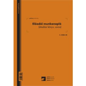 Előadói munkakönyv 20 lapos füzet A/4 álló C.5230-58