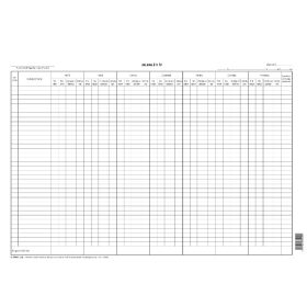   Jelenléti ív 2x36 fő nyilvántartására 420x295 mm C.60-2