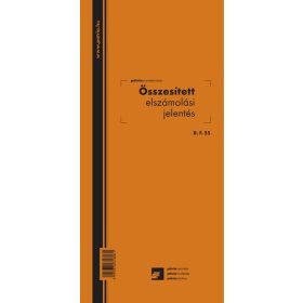   Összesített elszámolási jelentés 150 lapos tömb 140x295 mm D.F.55