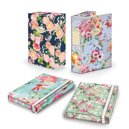 Füzetbox Pigna A/4 7 cm széles Nature Flowers