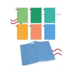 Füzet Pigna A/4 Monocromo Green tűzött 42 lapos vonalas