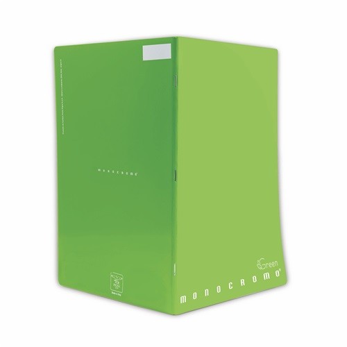 Füzet Pigna A/4 Monocromo Green tűzött 42 lapos kockás