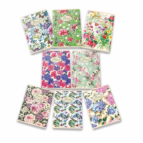 Füzet Pigna A/4 Nature Flowers tűzött 42 lapos vonalas