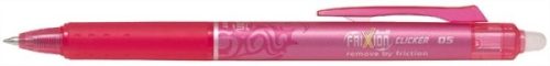 Rollertoll, 0,25 mm, törölhető, Pilot Frixion Clicker rózsaszín (BLRT-FR5-P)