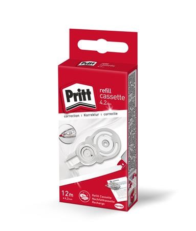Hibajavító roller utántöltő kazetta, 4,2 mm x 12 m, Henkel Pritt Refill