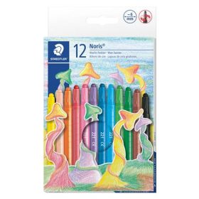    Zsírkréta, csavarós, Staedtler Noris 221, 12 különböző szín (221 NWP12)