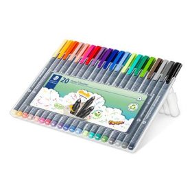   Tűfilc készlet, 0,3 mm, STAEDTLER Triplus fineliner 334, 20 különböző szín