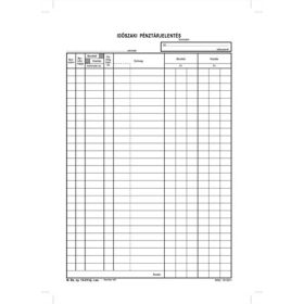 Időszaki pénztárjelentés, 25x4 lapos, A4 Standard